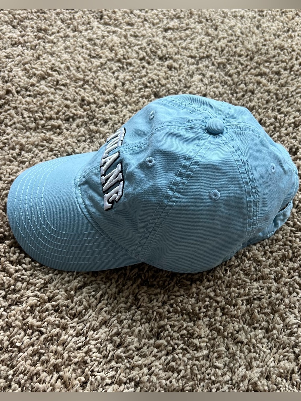 Tulane Baseball Cap in Light Blue - Unisex OS Adult Hat - Picture 3 of 7